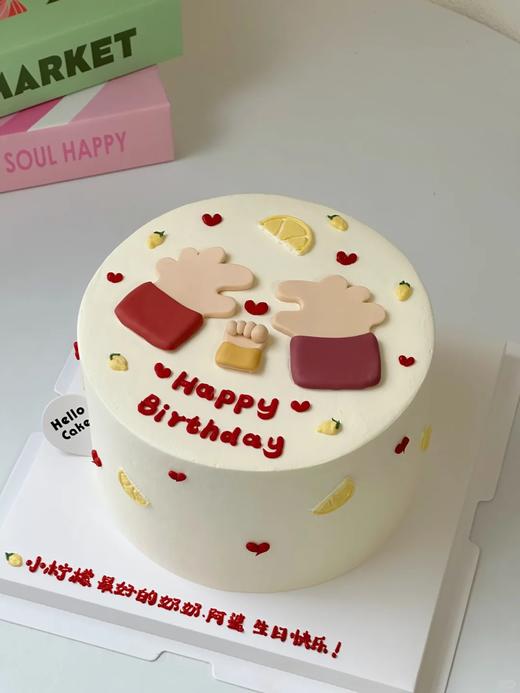 多款式~一家三口翻糖手爱心蛋糕-低糖处理无添加 商品图1