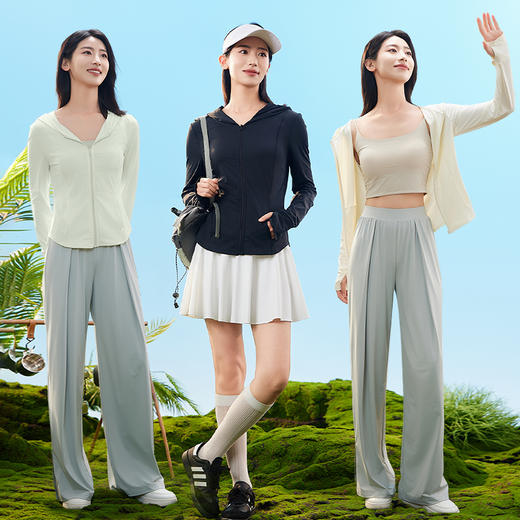 爱帝凉感原纱防晒衣修身显瘦防紫外线大帽檐防晒服 商品图5