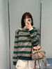 314-9 渠道货 极限特惠miu双层条纹针织运动长袖衫 商品缩略图12