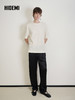 HIDEMI 肌理感百搭纯色短袖圆领T恤上衣 商品缩略图4
