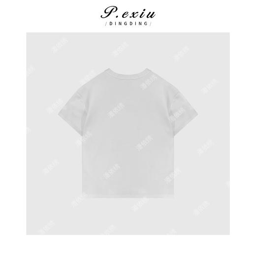 03-3潘依绣丁丁宠粉极简主义小众设计感休闲百搭短袖T恤 W-62005 商品图2