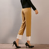 芳外春季新款时尚气质撞色九分裤子通勤宽松直筒休闲裤女0324 商品缩略图4