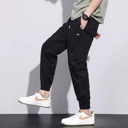 F031431春秋新款个性百搭棉涤混纺休闲面料束脚休闲长裤 商品图2