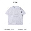 26T620SDSA男装2026新款高贵轻奢日系百搭条纹圆领短袖T恤时尚宽松上衣 商品缩略图1