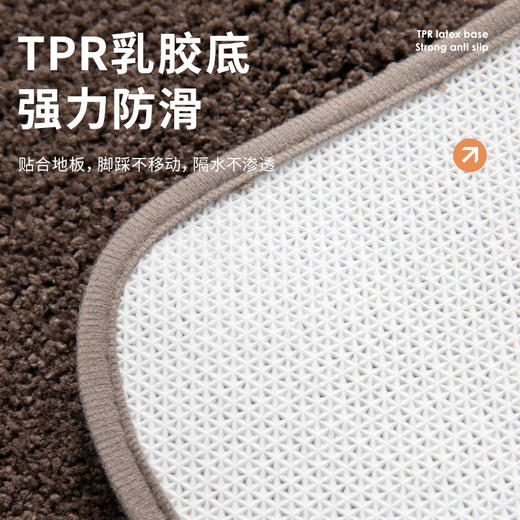 【速干抑菌❗柔软防滑】洗手间地垫吸水卫生间厕所浴室防滑垫子卧室地毯门垫进门脚垫。xa 商品图3
