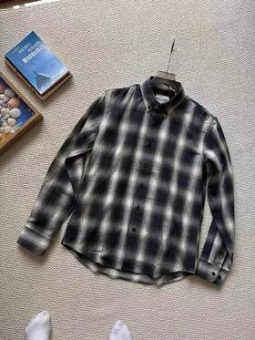 F031468秋季男士休闲通勤柔软透气衬衣长袖衬衫潮