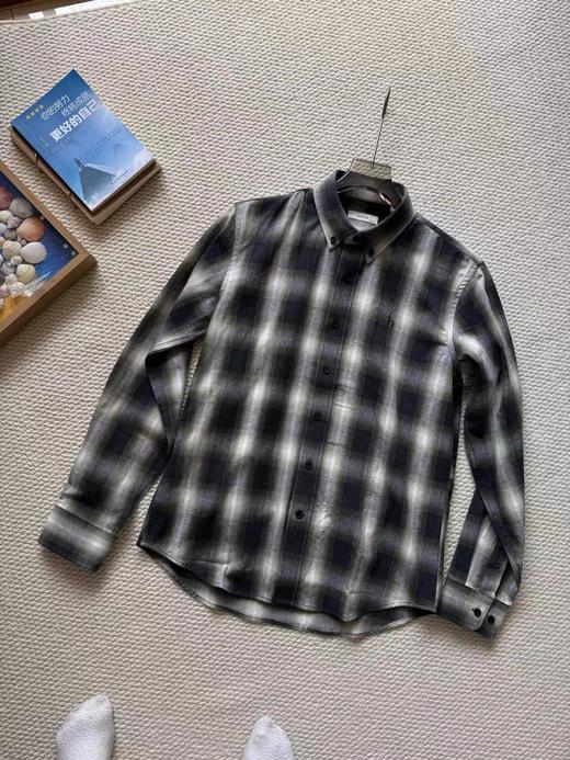 F031468秋季男士休闲通勤柔软透气衬衣长袖衬衫潮 商品图0