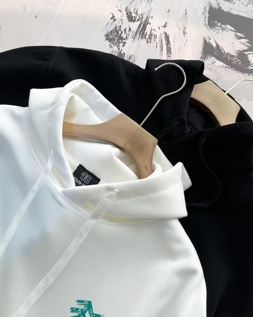 F031412新款防静电露营图案双层华棉连帽圆领男女同款卫衣 商品图3