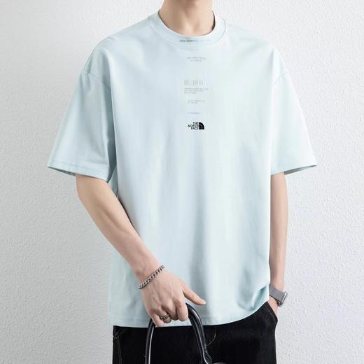 F031427印花男女同款短袖宽松舒适休闲运动棉质T恤 商品图5