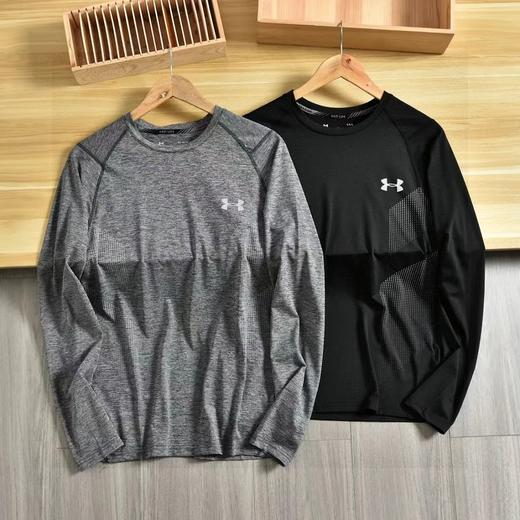 F031457春季运动打底衫外穿男士轻薄速干健身长袖T恤衫 商品图0