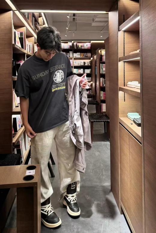 F031446专辑限定T恤高街休闲宽松男女纯棉潮牌短袖 商品图4