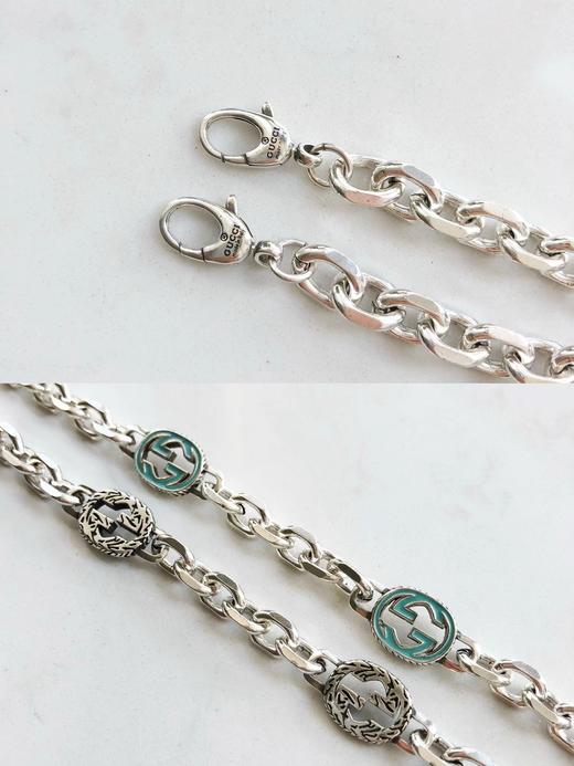 F031424双G珐琅互扣情侣手链简约时尚男女同款长度可调节 商品图6