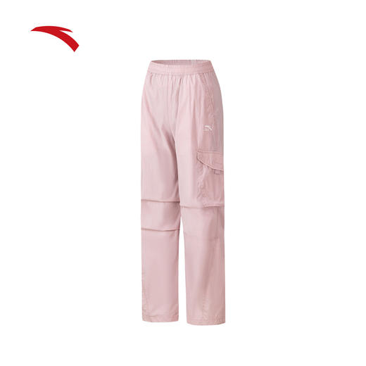 安踏阔腿伞兵裤女2026夏季薄款工装直筒休闲裤运动长裤162628506 商品图0