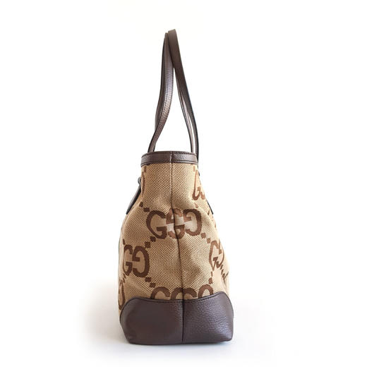 【95新】GUCCI古驰Ophidia系列631685经典大花双G帆布款单肩手提购物袋托特包女士010326TJ10 商品图4