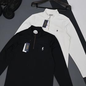 F031480新款锦氨高弹半拉链运动长袖薄款卫衣