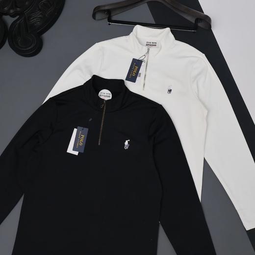 F031480新款锦氨高弹半拉链运动长袖薄款卫衣 商品图0