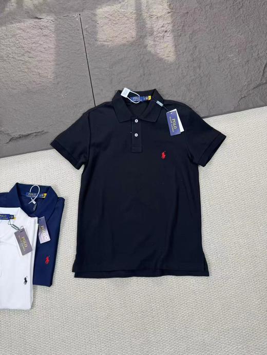 F031440纯棉网眼版型偏大万针刺绣小马标polo衫短袖上衣 商品图6