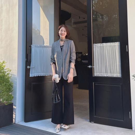 （进口面料）火桐hooton 舒柔特系列 窄版直筒裤 商品图2