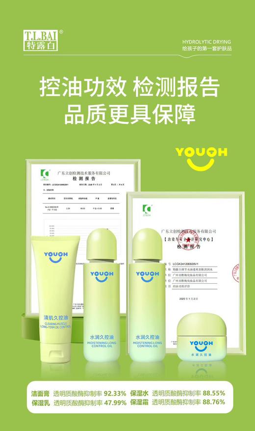 青少年.青少年水油透爽小青柑+青蒿亲肤清润系列 洁面膏，面霜，乳，水  特露白 商品图2
