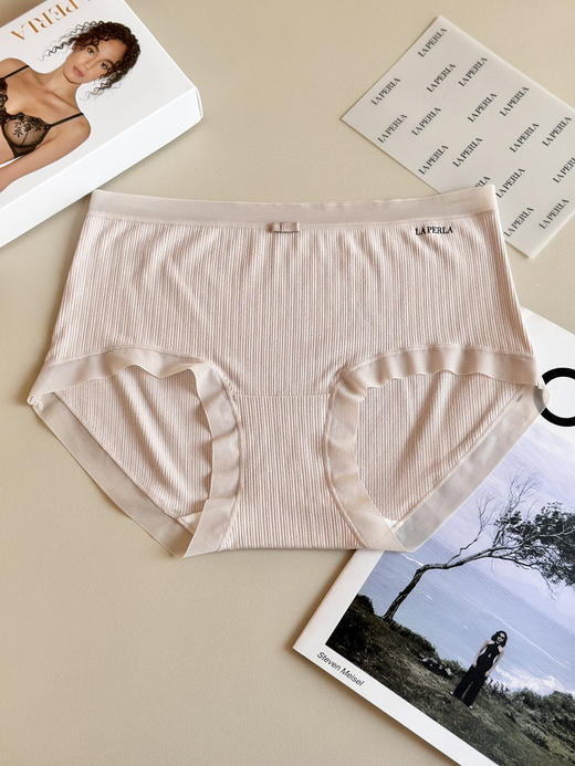 315-6 La新款 提花棉肌理感中腰女士内裤 商品图10