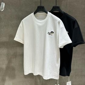 夏季新款品质韩版休闲风简约刺绣短袖T恤  YLZ-8501