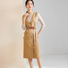 剩S 芳外秋季新款女式连衣裙收腰V领背心裙A字裙通勤OL连衣裙 商品缩略图0