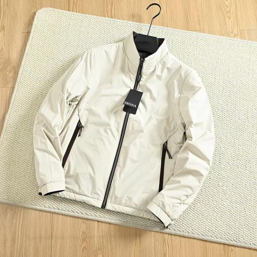 F031496春季男装高科技面料双面夹克立领拉链外套 商品图3