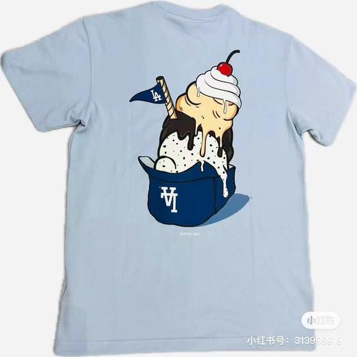 F031474松弛氛围感新春圆领后背冰淇淋图案印花短袖T恤 商品图9