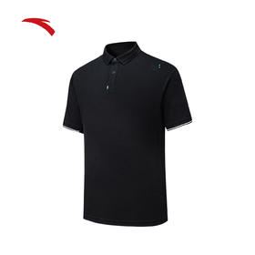 安踏休闲短袖POLO衫男2026夏季新款透气翻领T恤运动上衣152628114