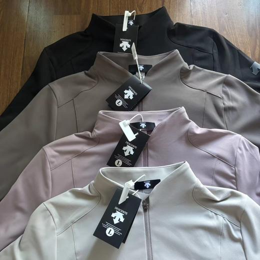 F031459女士一体绒户外运动训练跑步半拉链长袖 商品图2