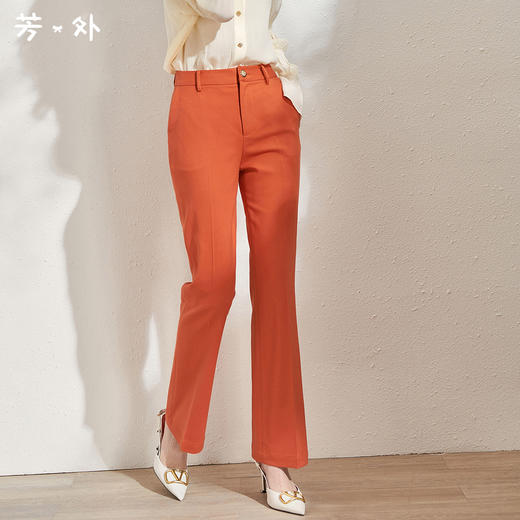 剩S 芳外春季新款气质职场风纯色西装裤修身显瘦长款休闲裤女0294 商品图0