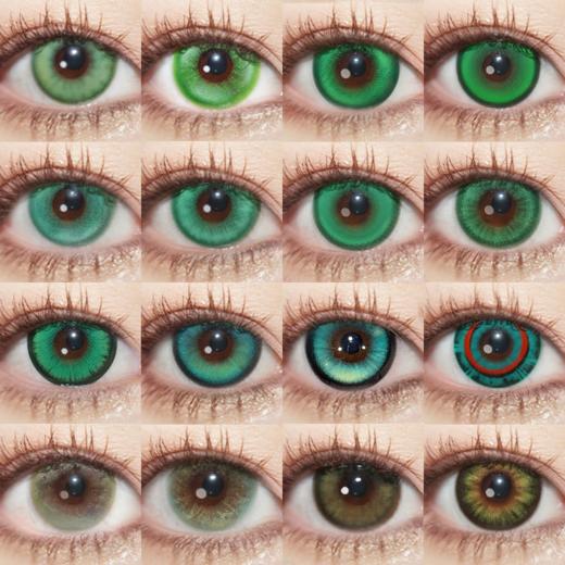 【合集】MyukiCon深绿色 COS美瞳 旷野之诗/虚数森林/朋克绿/精灵绿/寂静领域/水色翡翠/次元梦境Pro绿/秘境森林/菠菜脑袋/神秘宝藏绿 第五人格/木之本樱/电锯人/头七佴和 显色棕绿色系 商品图0