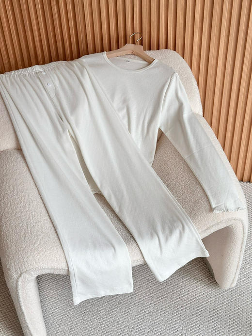 315-3 La纯棉睡衣 女士 春夏薄款 长袖家居睡衣套装 商品图10