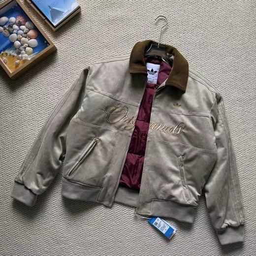 F031469复古麂皮灯芯绒翻领刺绣logo棒球服薄棉服 商品图1