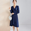 剩S/M 芳外【立体裁剪拼接】新款秋季V领立体拼接A字连衣裙 商品缩略图2