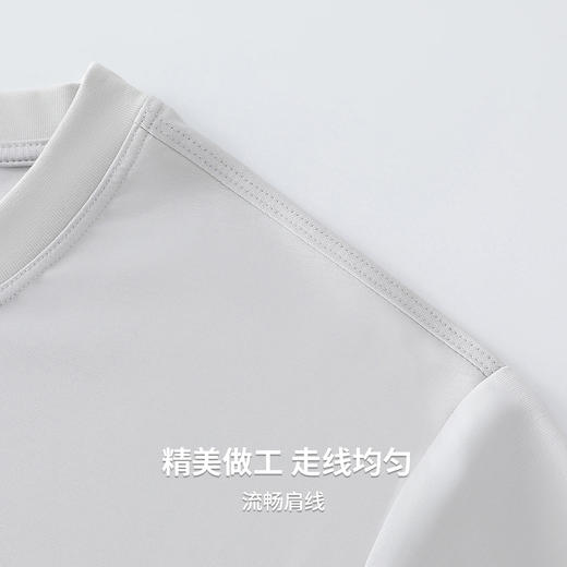 【7A抗菌&凉感】圣得西短袖男款2026新款春季棉感舒适休闲圆领T恤 商品图7