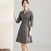 剩S 芳外秋季复古西装领连衣裙简约修身显瘦a字裙子连衣裙 商品缩略图1