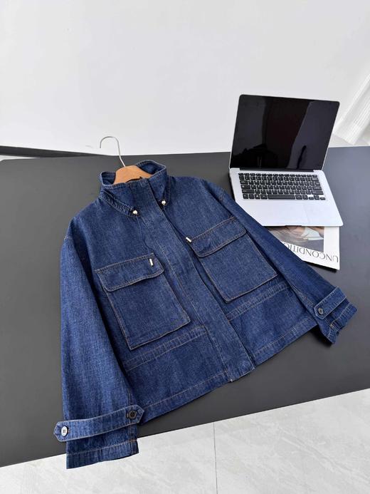 YAY* 雅*同款抽绳收腰工装风牛仔外套 商品图2