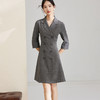 剩S 芳外秋季复古西装领连衣裙简约修身显瘦a字裙子连衣裙 商品缩略图2
