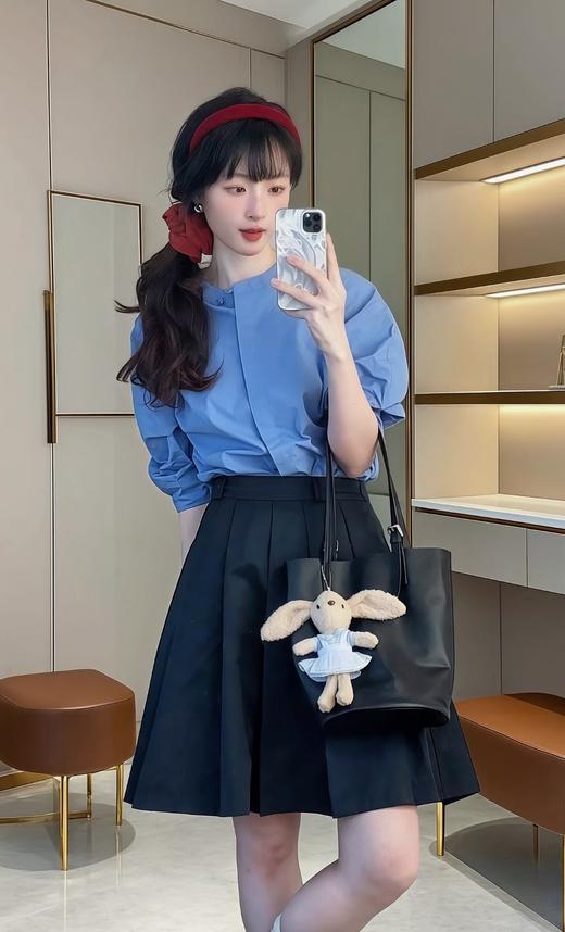 早春新款高级感新中式设计感领口盘扣气质衬衫 商品图3