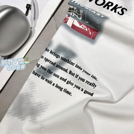 嘻哈街头字母设计印花水洗扎染做旧短袖高街潮款百搭T恤   YLZ-G008 商品图2