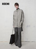 HIDEMI 极简设计感羊毛混纺条纹长袖翻领休闲衬衫 商品缩略图2