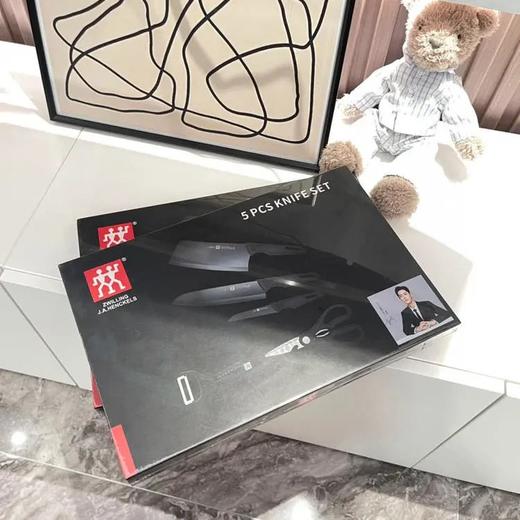 59.9秒双立人黑刀五件套德国进口不锈钢刀面经FRIODUR冰煅工艺处理，刀具抗腐蚀 韧性刀刃更持久锋利极低指头 商品图1