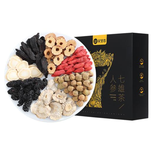 【杞里香人参七雄茶540g，共21袋】玛咖+桑葚+枸杞+黄精+覆盆子+人参+红枣 男性经常熬夜、加班、应酬多、饮食不规律 每天泡一袋 不犯困 精力加倍 商品图7