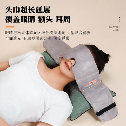 【减压助眠❗有助褪黑素分泌】重力眼罩头套面罩隔音儿童眼罩缓解眼部疲劳睡眠遮光罩压额头耳罩。xa 商品图3