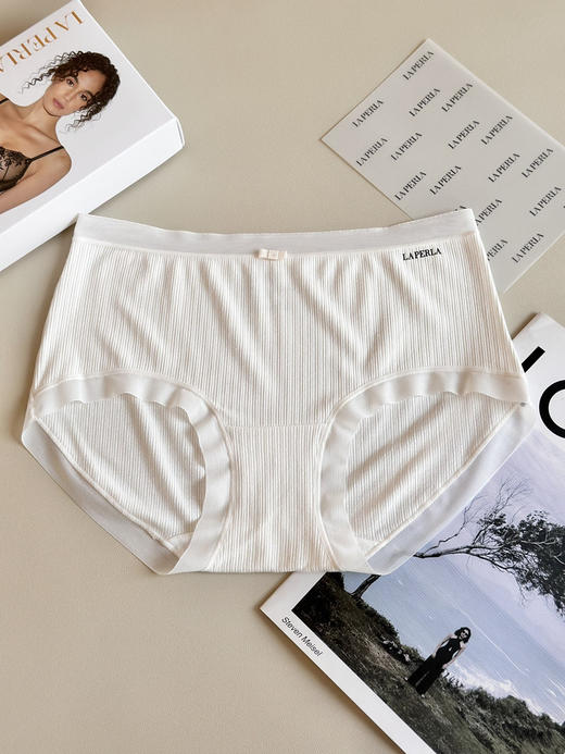 315-6 La新款 提花棉肌理感中腰女士内裤 商品图7