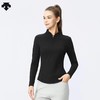 F031459女士一体绒户外运动训练跑步半拉链长袖 商品缩略图7