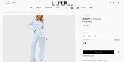 315-3 La纯棉睡衣 女士 春夏薄款 长袖家居睡衣套装 商品图1