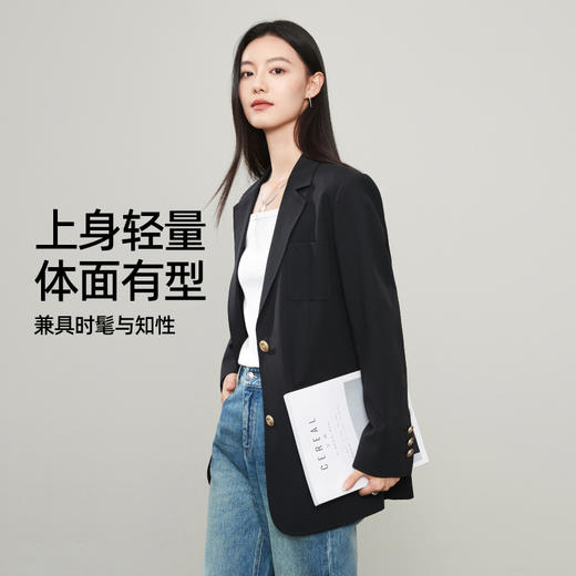 【亏本售！轻奢-西装外套】逸阳春新款休闲通勤正装气质显瘦高级感西服5066 商品图2