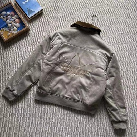 F031469复古麂皮灯芯绒翻领刺绣logo棒球服薄棉服 商品图4